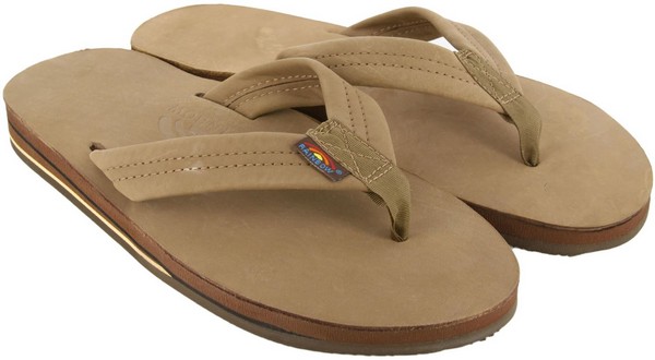 Rainbow Leather Mens Flip Flops Amazon