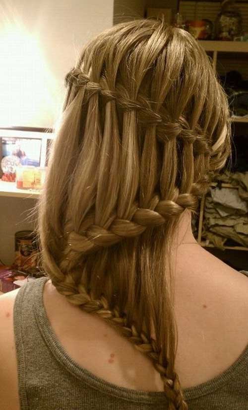 Easy Waterfall Braid Idea