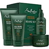 Shea Moisture Beard Kit For Men | Beard Wash | Beard Balm | Beard Oil | Beard Conditioner | Beard Grooming Kit | Gifts For Men | Gifts for Husband | All Natural Ingredients | Shea Butter