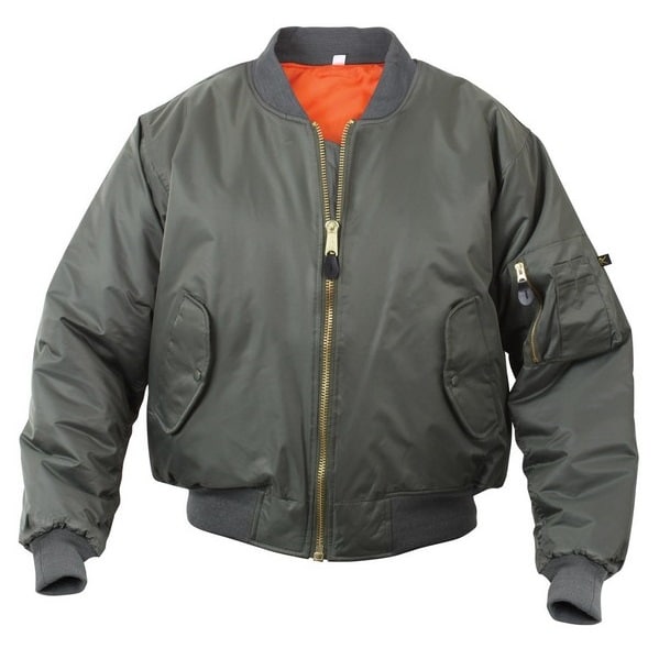 Mens Nylon Bomber Jacket