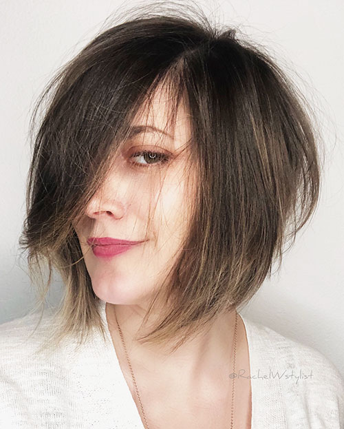 Short Layered Bob Hairstyles With Bangs