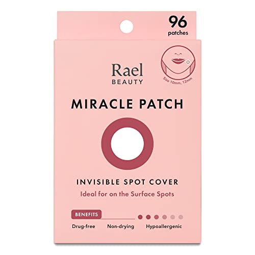 Rael Miracle Invisible Spot Cover - Hydrocolloid, Acne Pimple Absorbing Cover, Blemish Spot, Skin...