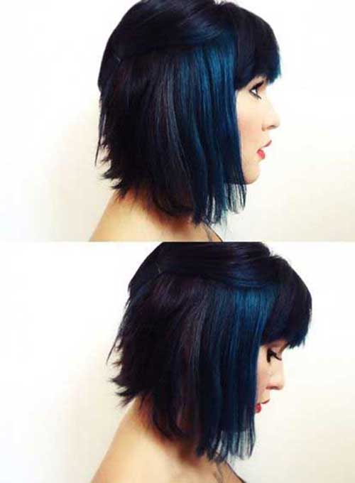 Black Blue Bob Hairstyles