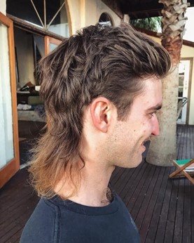 Long Straight Hair Mullet