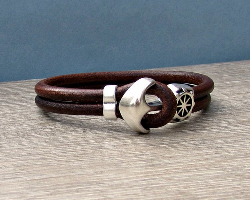 Bracelets Leather Engraved For Men