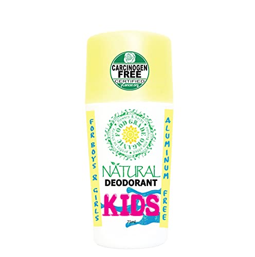 KIDS 100% Natural Organic Healthy Roll On Deodorant for Children Healing Detox Aluminum-Free...