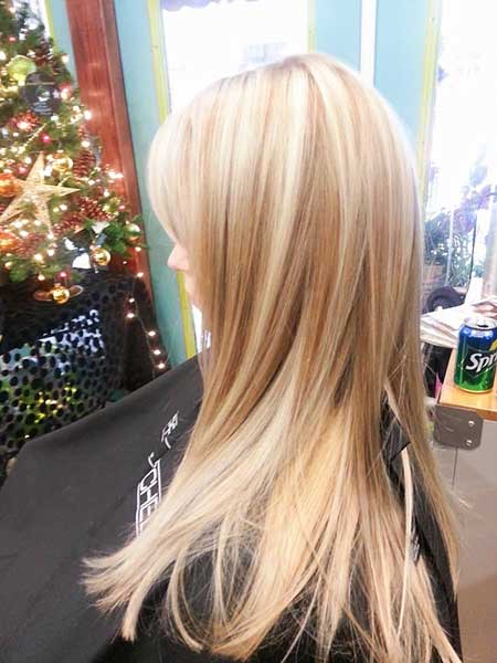 Platinum Hts Blonde Lowlights, Highlights, 