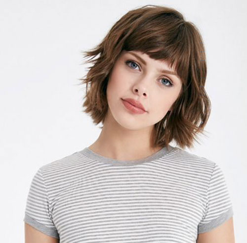 Short Layered Hair With Bangs