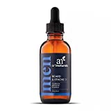 artnaturals Organic Beard Oil Conditioner for Men - 100% Pure Unscented - Beard and Mustache Growth w/ Argan & Jojoba Oil - Softens Your Beard, Stops Itching and Treats Acne (2 Fl Oz / 60ml)