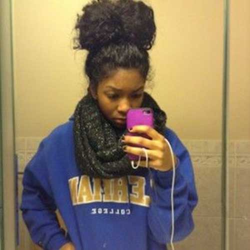 Natural Hair Top Knot for Girls