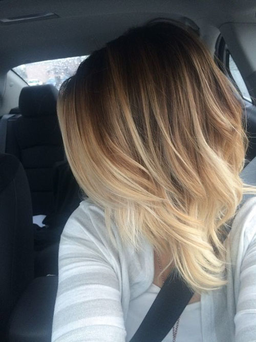 Brown To Blonde Ombre Short Hair