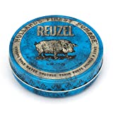 REUZEL Blue Pomade, Strong Hold, Water Soluble, Vanilla Wood, 4 Oz