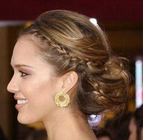 Jessica Alba Braided Updo Wedding Idea