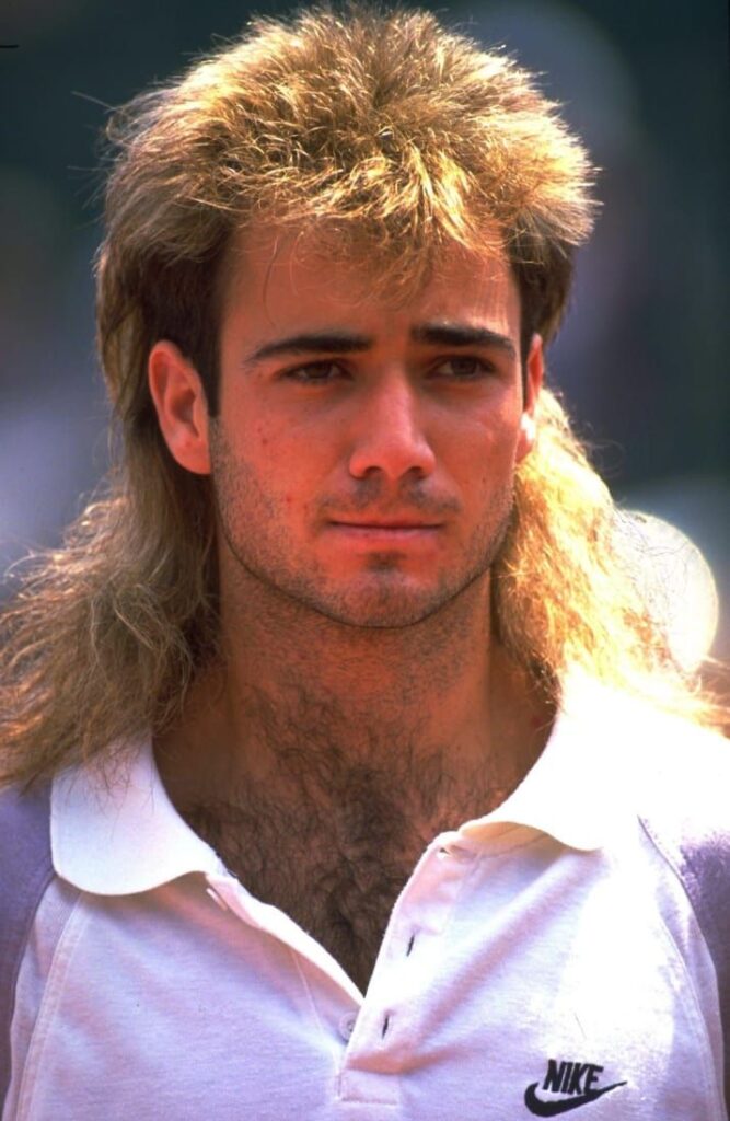 80s Mullet Agassi