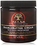 As I Am Double Butter Cream - 8 Ounce - Rich Daily Moisturizer - Soft and Shiny Curls and Coils - Repairs Split Ends - Strengthens Hair - Enriched with Pro-Vitamin B5