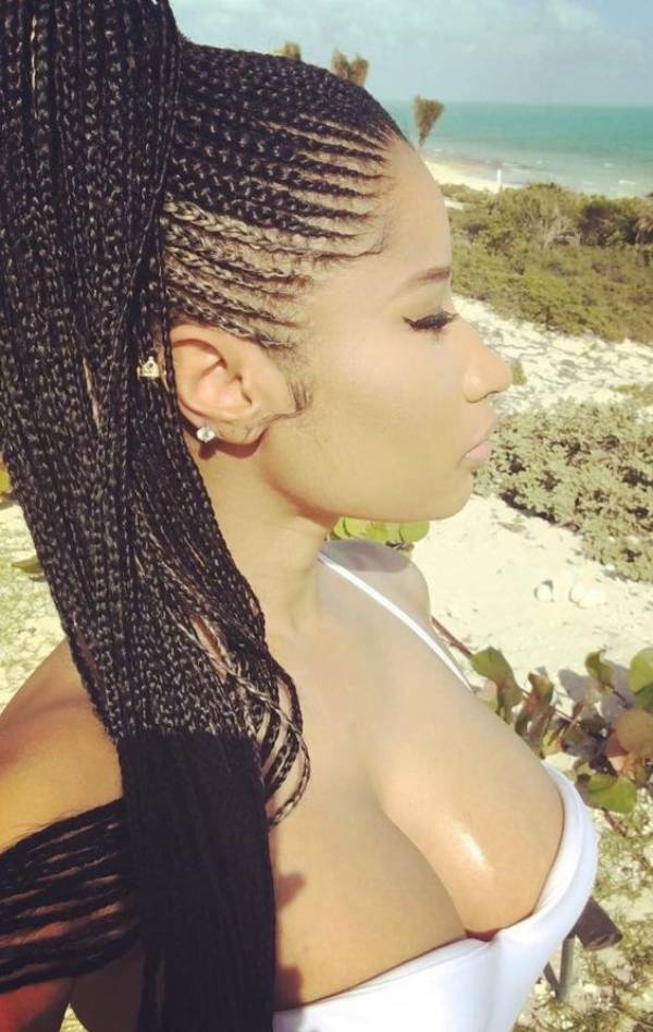 Nicki Minaj Cornrows