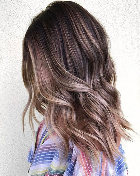 Brown Balayage Light Hair