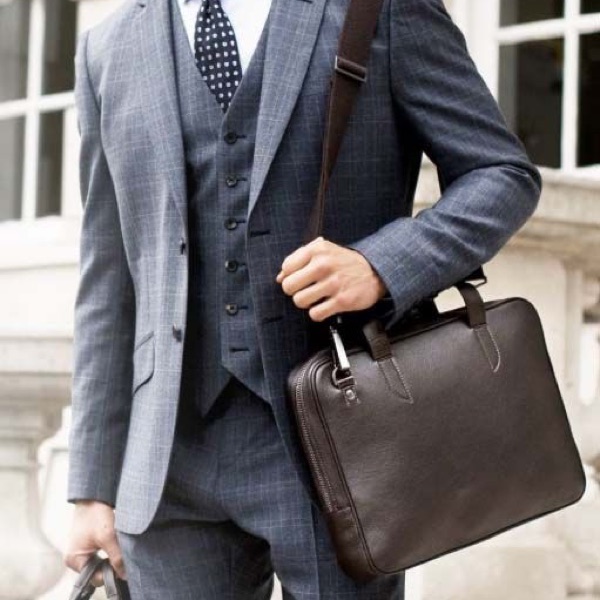 proffesional messenger bag suit