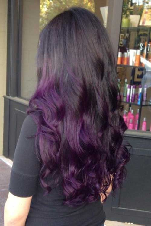 Black Purple Ombre Hairstyles