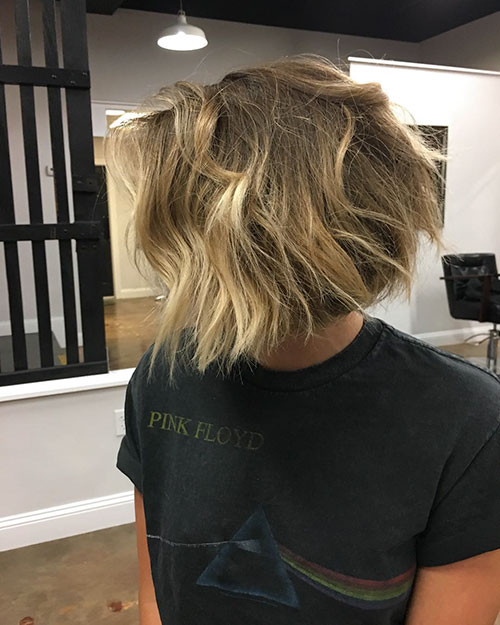 Blonde And Brown Highlights On Short Hair