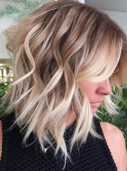 Short Brown Hair With Blonde Highlights