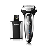 Panasonic Arc5 Electric Razor for Men, 5 Blades Shaver and Trimmer - Sensor Technology, Automatic Clean and Charge Station, Wet Dry, Silver