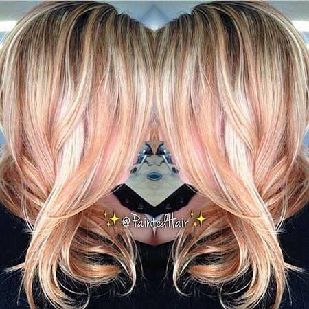 Gold Nde Hair Nde Ombre, Balayage, Nde Balayage, Ombre, Gold, Rose, 