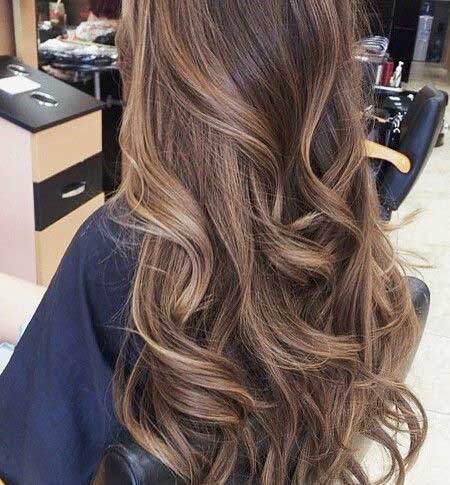 Dark Hair Highlights Light Brown Hair with Babylights, 