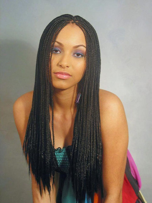 Long Individual Braids Hairstyles