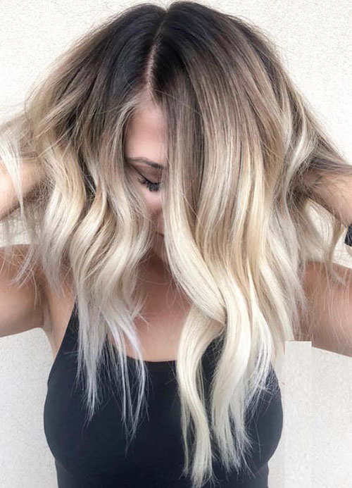 Ombre Brown To Blonde Short Hair