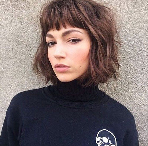 Short Layered Bob Haircuts With Bangs