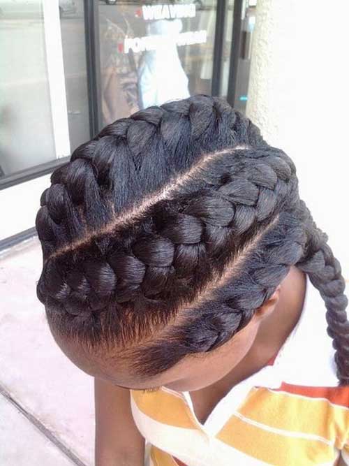 Goddess Braid Styles for Natural Long Hair