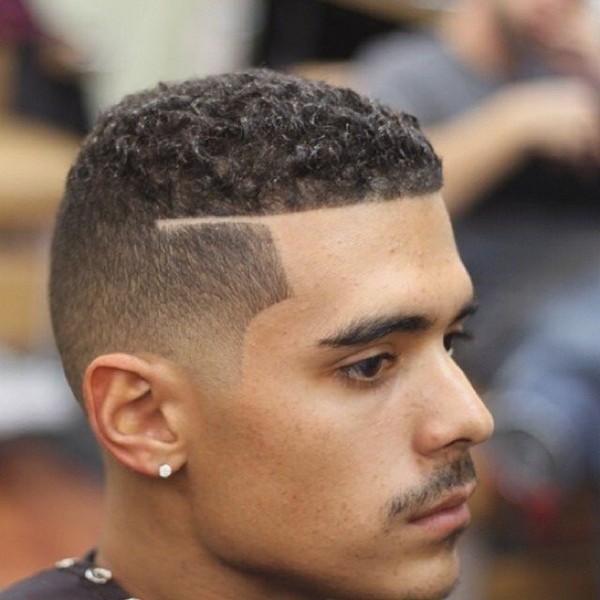 curly fade haircut men