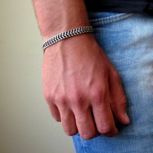 Unique Sterling Silver Mens Bracelets