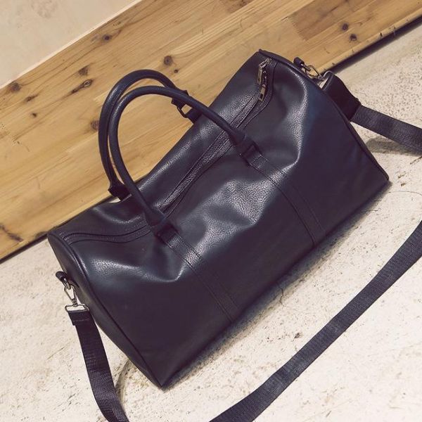 Faux Leather Weekend Bag