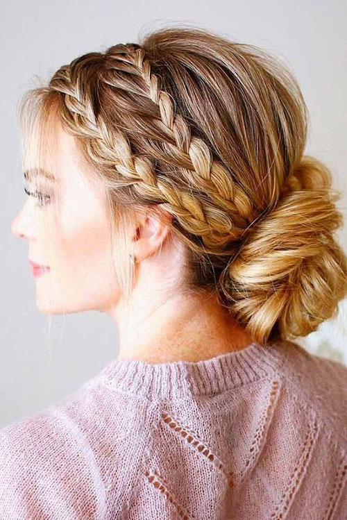 Braided Hair With Bun