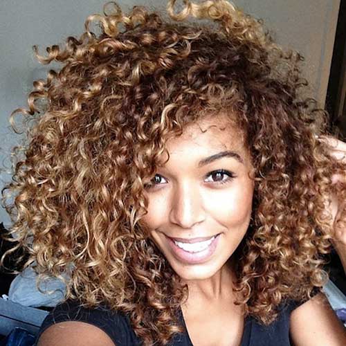 Natural Curly Hair Color Ideas