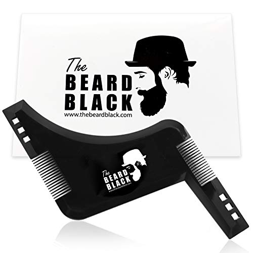 The BEARD BLACK Beard Shaping & Styling Tool with inbuilt Comb for Perfect line up & Edging, use...