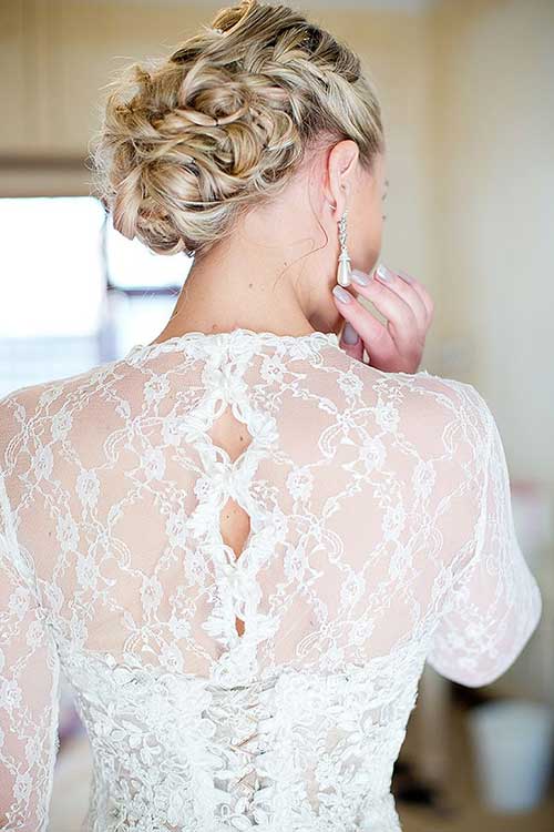 Wedding Hair Braids Back View