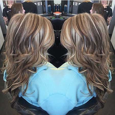 Blonde İghts Brown Lowlights Blondes İghts, Balayage, 