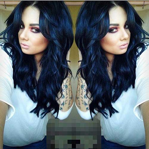 Black Loose Curly Long Hairstyles