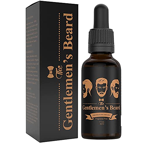 The Gentlemen's Premium Beard Oil - Conditioner Softener - All Natural Fragrance Free - Softens,...