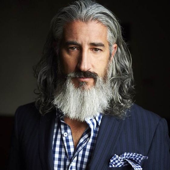 long hairstyles for older men