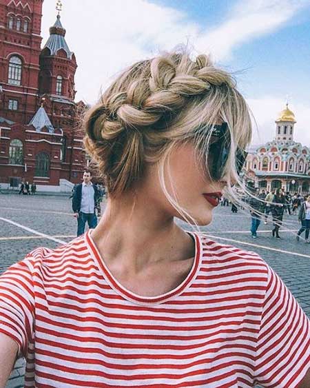 Headband, Crown, Bun, Messy, French, Updo