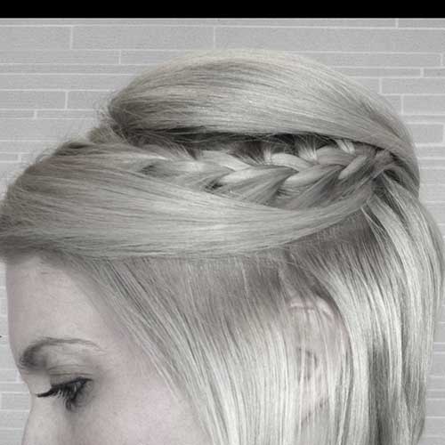 Simple Romantic Braid for Short Hair