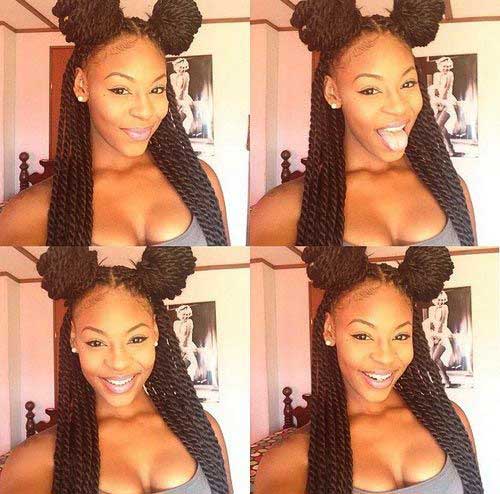 Senegalese Twist Braided Hairstyles