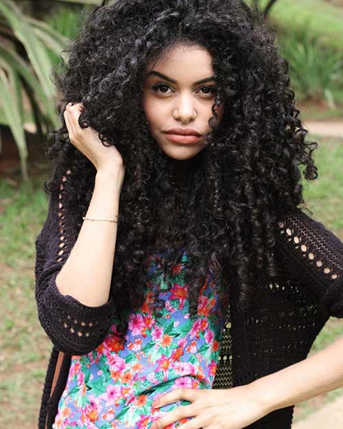 Long Natural Curly Hairstyles-13