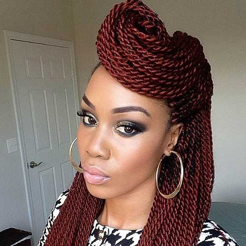 Cute Twists Braids Hairstyles for Black Women