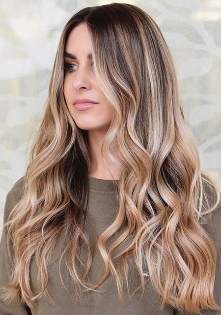 Beach Waves, Hair Balayage Year Women