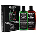 Brickell Men’s Daily Revitalizing Hair Care Routine, Shampoo and Conditioner Set For Men, Mint and Tea Tree Oil Shampoo, Strength and Volume Enhancing Conditioner, Natural and Organic, Gift Set